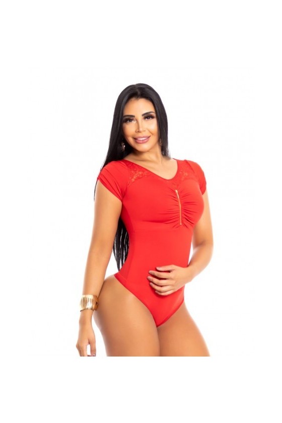 Body gainant ventre plat rouge