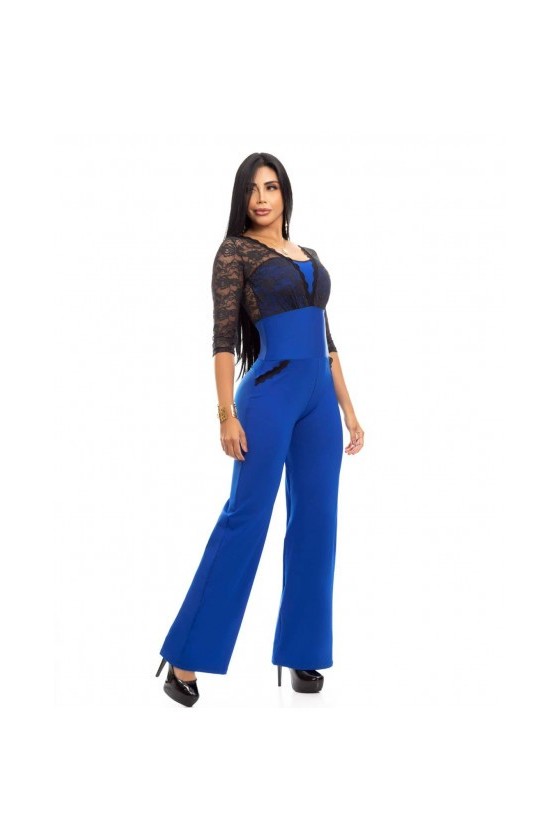Combinaison bleu noir, réducteur de taille
